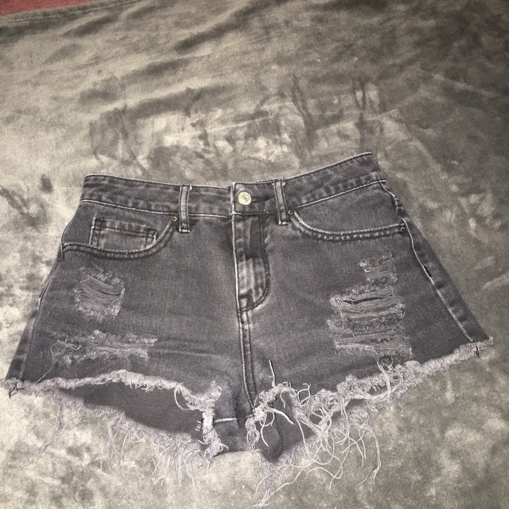 Pacsun black denim shorts
